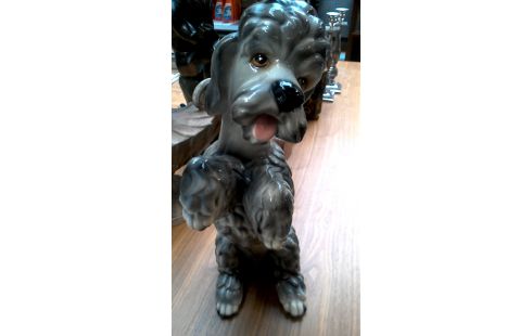 STATUE, , CHIEN PLATRE DEDICACE