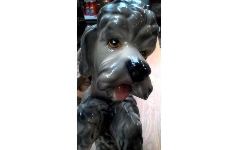 STATUE, , CHIEN PLATRE DEDICACE