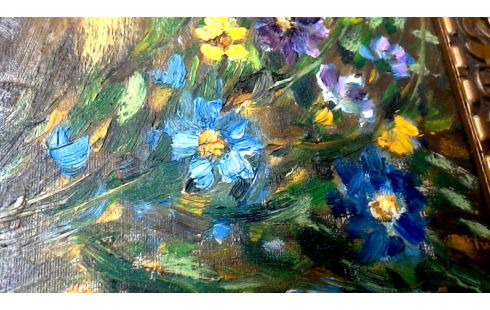 PEINTURE FLEUR DEDICACE