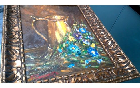 PEINTURE FLEUR DEDICACE