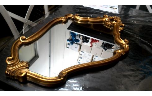 MIROIR, , CADRE DORE STYLE LOUIS XV