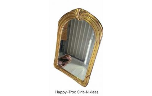 MIROIR, , CADRE DORE STYLE ART NOUVEAU