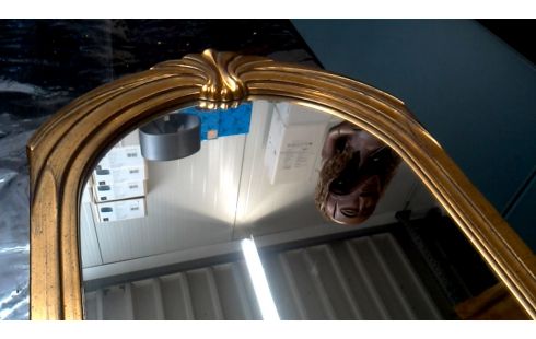 MIROIR, , CADRE DORE STYLE ART NOUVEAU