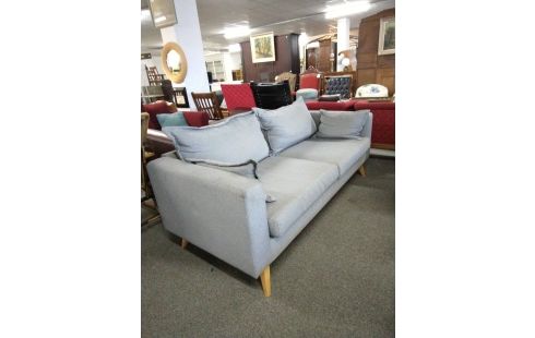 CANAPE TISSU GRIS 3 PLACES