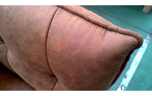 BUTACA. 2 PLAZAS PARDO MICROFIBRA