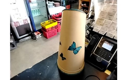 SEAU A CHARBON DECO PEINT