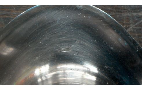 COQUETIER METAL ARGENTE