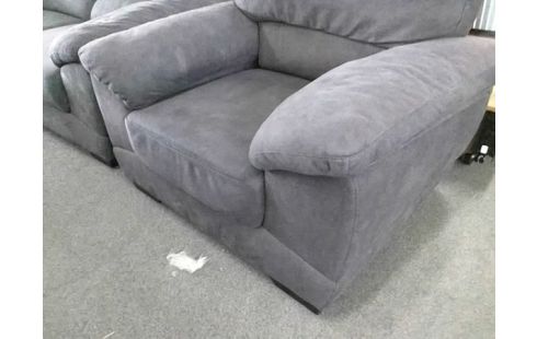 FAUTEUIL TISSU GRIS FONCE