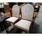 CHAISE CANNÉE LOT DE 4