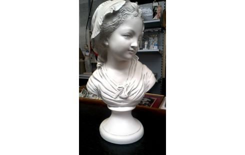 BUSTE FILLE PLATRE