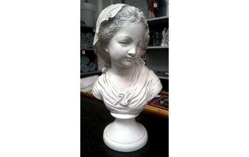 BUSTE FILLE PLATRE