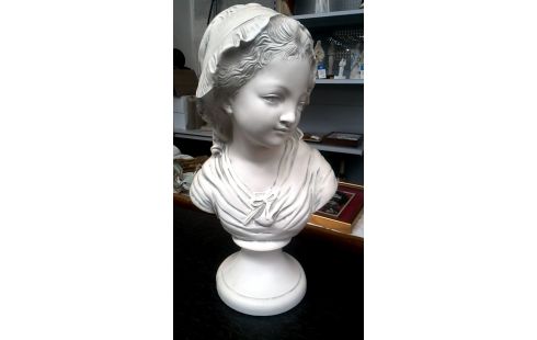 BUSTE FILLE PLATRE