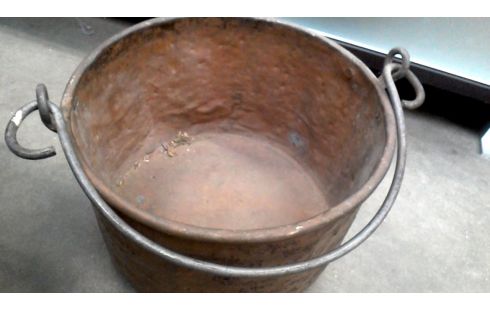 CALDERO COBRE HIERRO FORJA