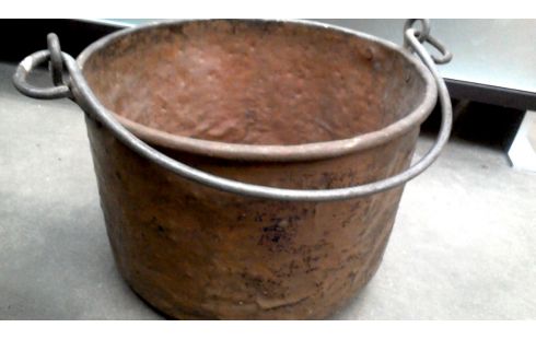 CALDERO COBRE HIERRO FORJA