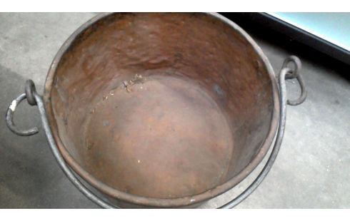 CALDERO COBRE HIERRO FORJA