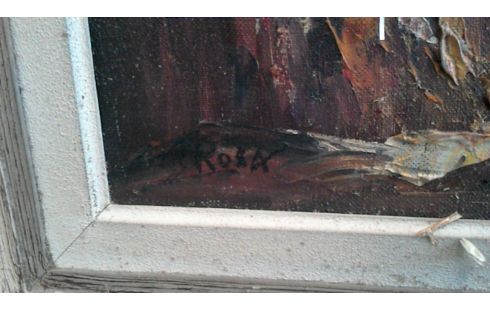 HUILE SUR TOILE SIGNEE ROSA   EN  L' ÉTAT