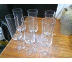 LOT DE 6 FLUTES  VERRE