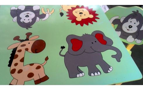 TABLEAU ENFANT MET, , 2 CHAISES