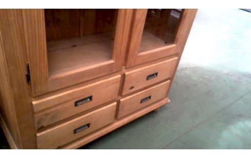 MUEBLE BAJO. PINO 2 PUERTAS 4 CAJONES