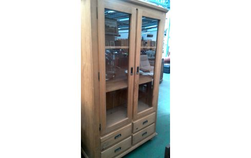 MUEBLE BAJO. PINO 2 PUERTAS 4 CAJONES