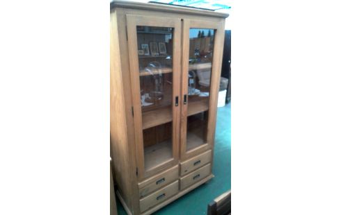 MUEBLE BAJO. PINO 2 PUERTAS 4 CAJONES