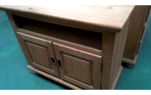 MEUBLE D'APPOINT PIN 2 PORTES