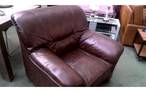 SESSEL 1 BRAUN KUNSTLEDER