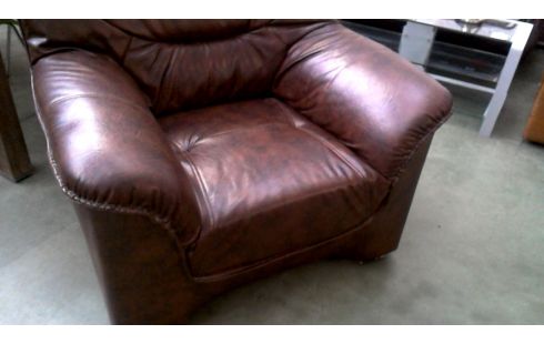 SESSEL 1 BRAUN KUNSTLEDER