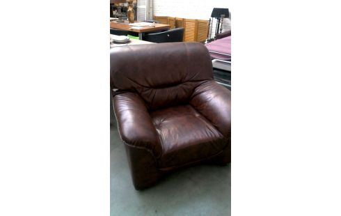 SESSEL 1 BRAUN KUNSTLEDER
