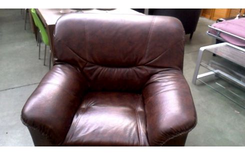 SESSEL 1 BRAUN KUNSTLEDER