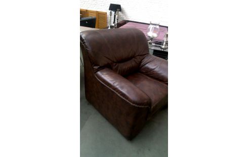 SESSEL 1 BRAUN KUNSTLEDER