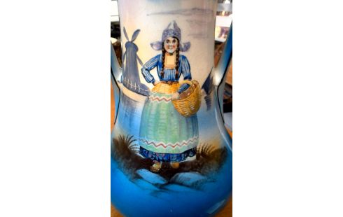 JARRÓN AZUL PORCELANA