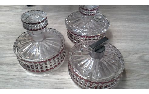 PARFÜMFLAKON SET EIS VON EINER SEITE DURCHSICHTIGER/-ES MET ROSA