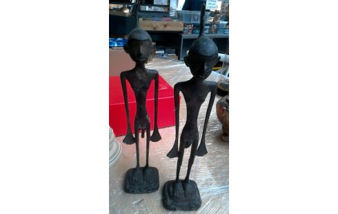 STATUE HOMME BRONZE L UNITE