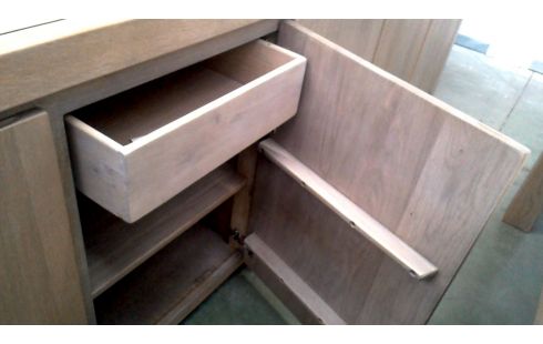 DRESSOIR MASSIEF EIK 5 DEUREN CERUSE