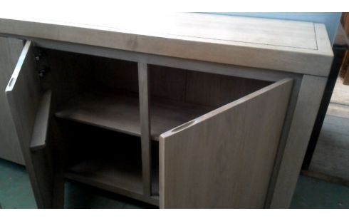 DRESSOIR MASSIEF EIK 5 DEUREN CERUSE