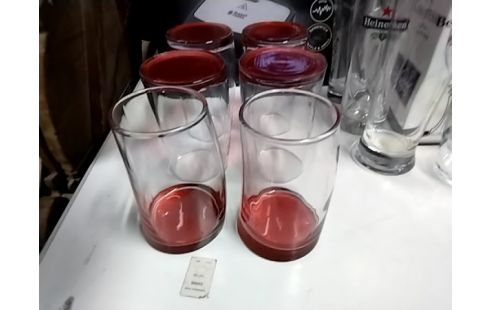 VERRES A EAU LOT DE 6