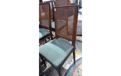 SERIE DE 8 CHAISES CANNAGES (EN L'ETAT)