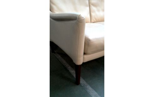 SESSEL 1 2 PLÄTZE LEDER BEIGE