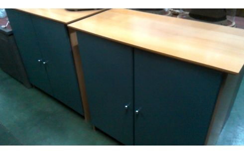 CAISSON 2 PORTES FRENE LOOK VERTE L UNITE