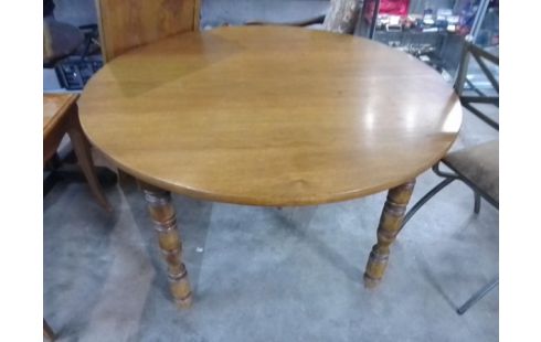 TABLE RONDE BOIS + 1 ALLONGE