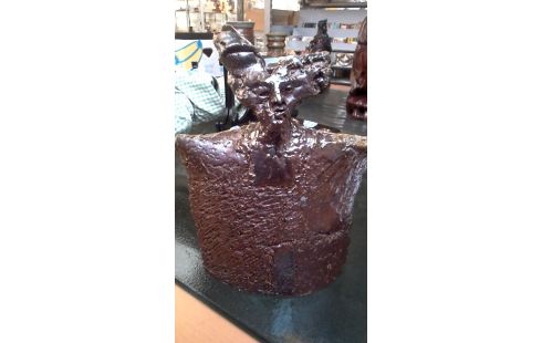 BEELD AARDEWERK BRUIN