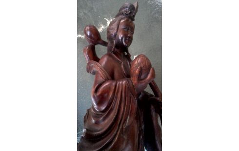 STATUE, , BOIS CHINOIS FEMME