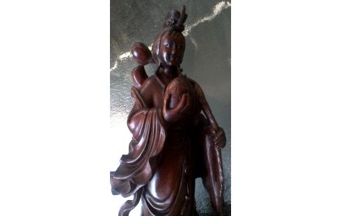 STATUE, , BOIS CHINOIS FEMME