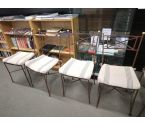 6 CHAISES METAL