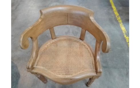 FAUTEUIL CHENE MASSIF CANNÉE