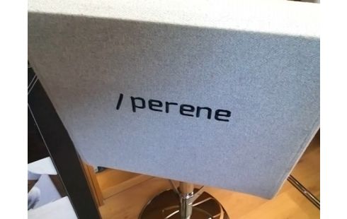 TABOURET DE BAR PERENE TISSU GRIS