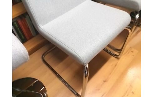 CHAISE TISSU GRIS PERENE