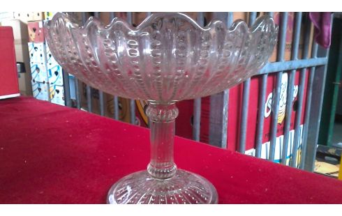 CALICE DESSUS PIED ANTIQUE GLACE