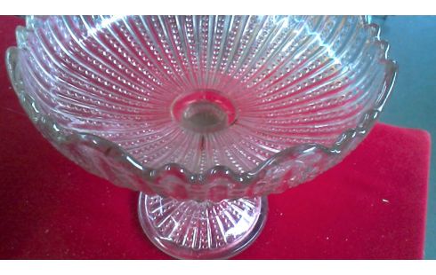 CALICE DESSUS PIED ANTIQUE GLACE